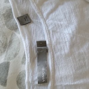 Vince white long sleeve top